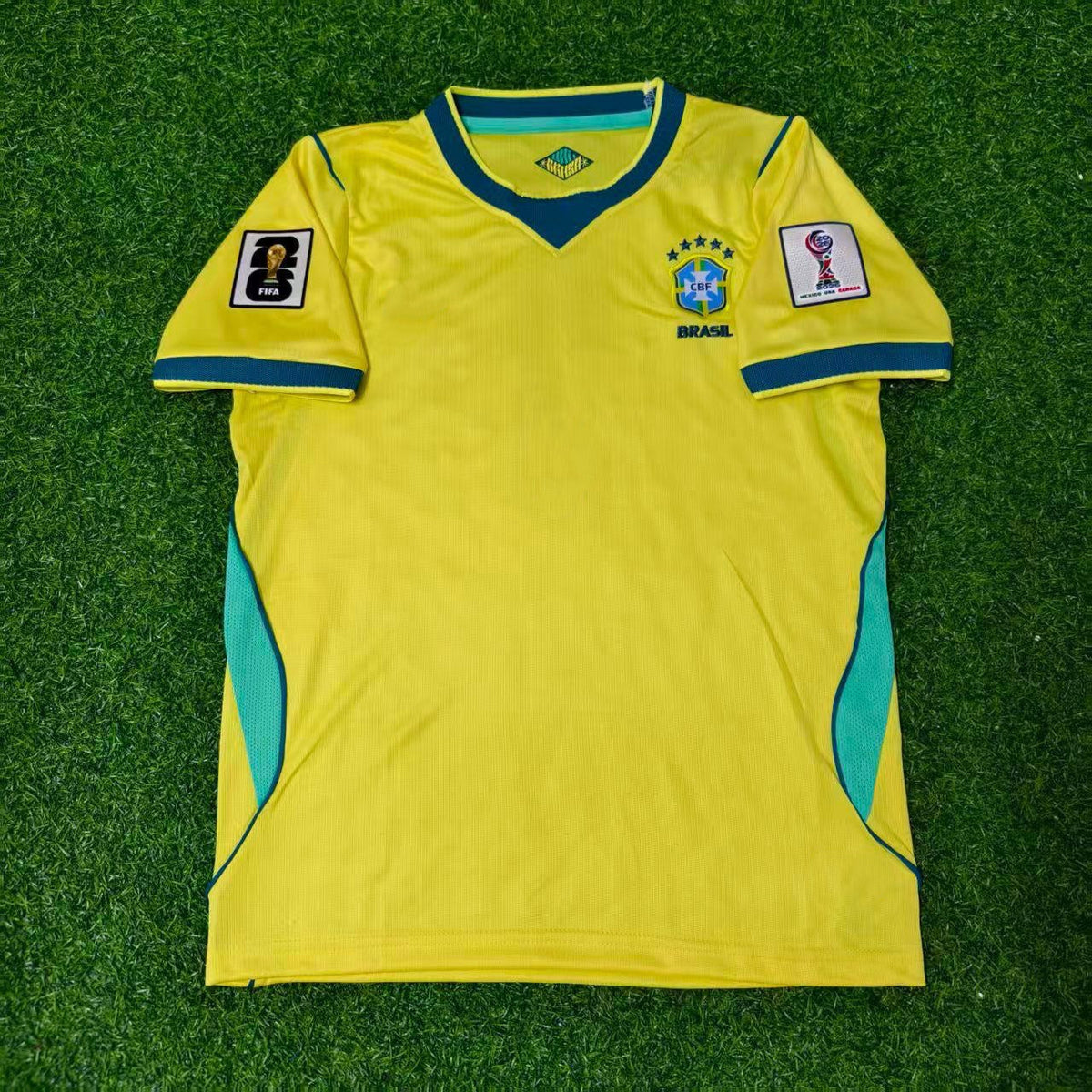 Brazil 2026 World Cup Yellow Home Football Jersey – Estêvão Willian #20 – Front View