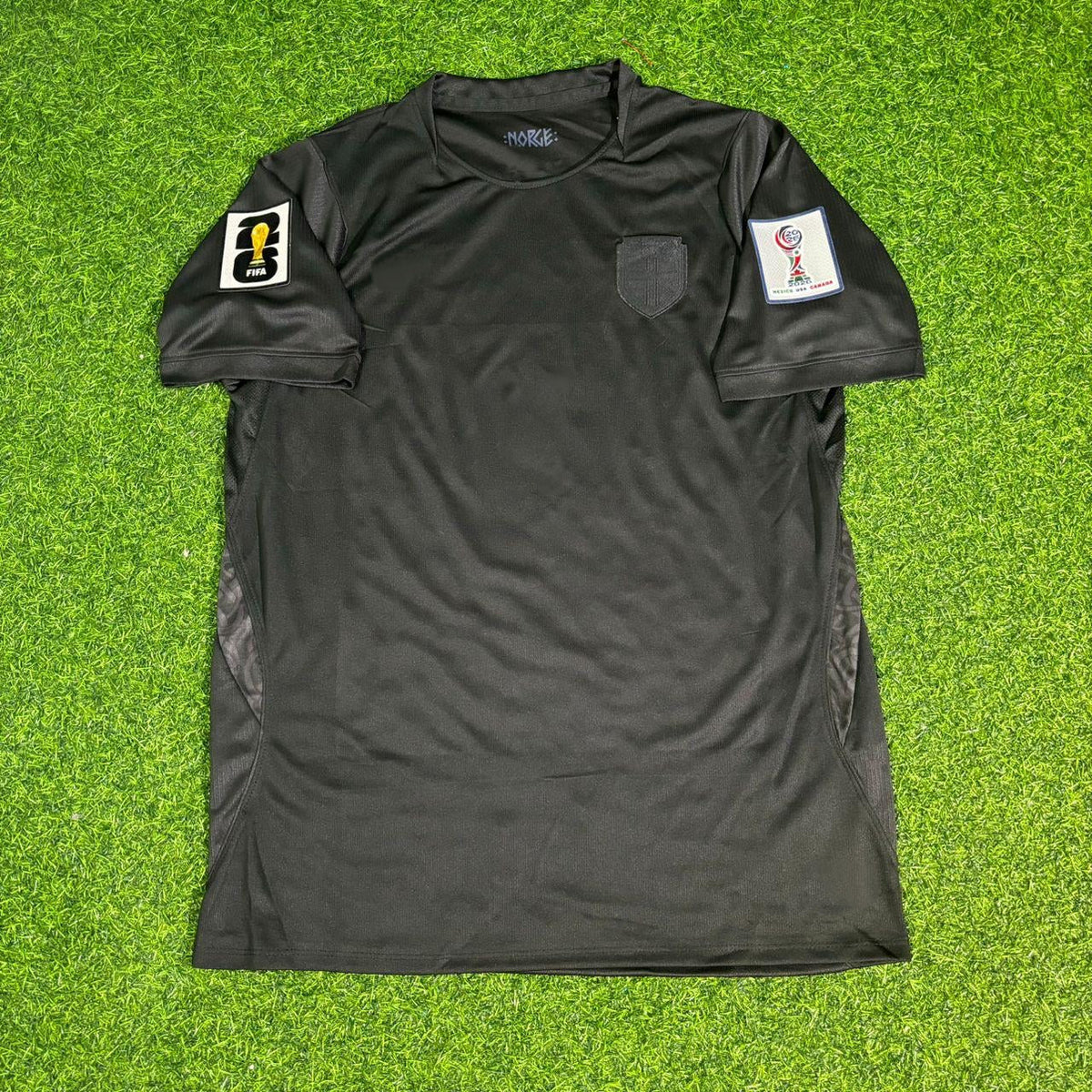 Alexander Sørloth #7 Norway 2026 World Cup Black Away Football Jersey – Front View