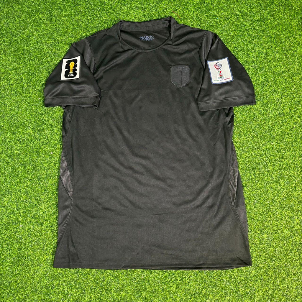 Oscar Bobb #22 Norway 2026 World Cup Black Away Football Jersey – Front View