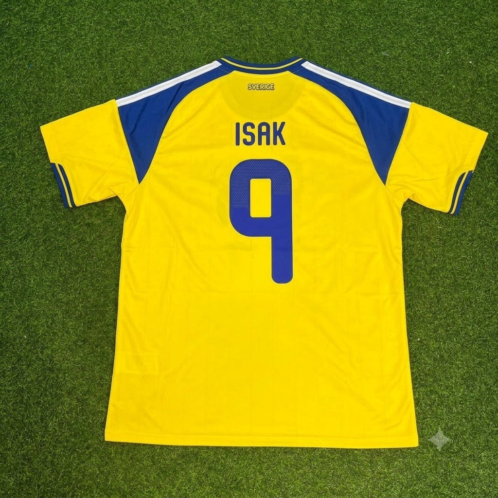 Alexander Isak Sweden 2026 World Cup New Season Football Jersey – Back View