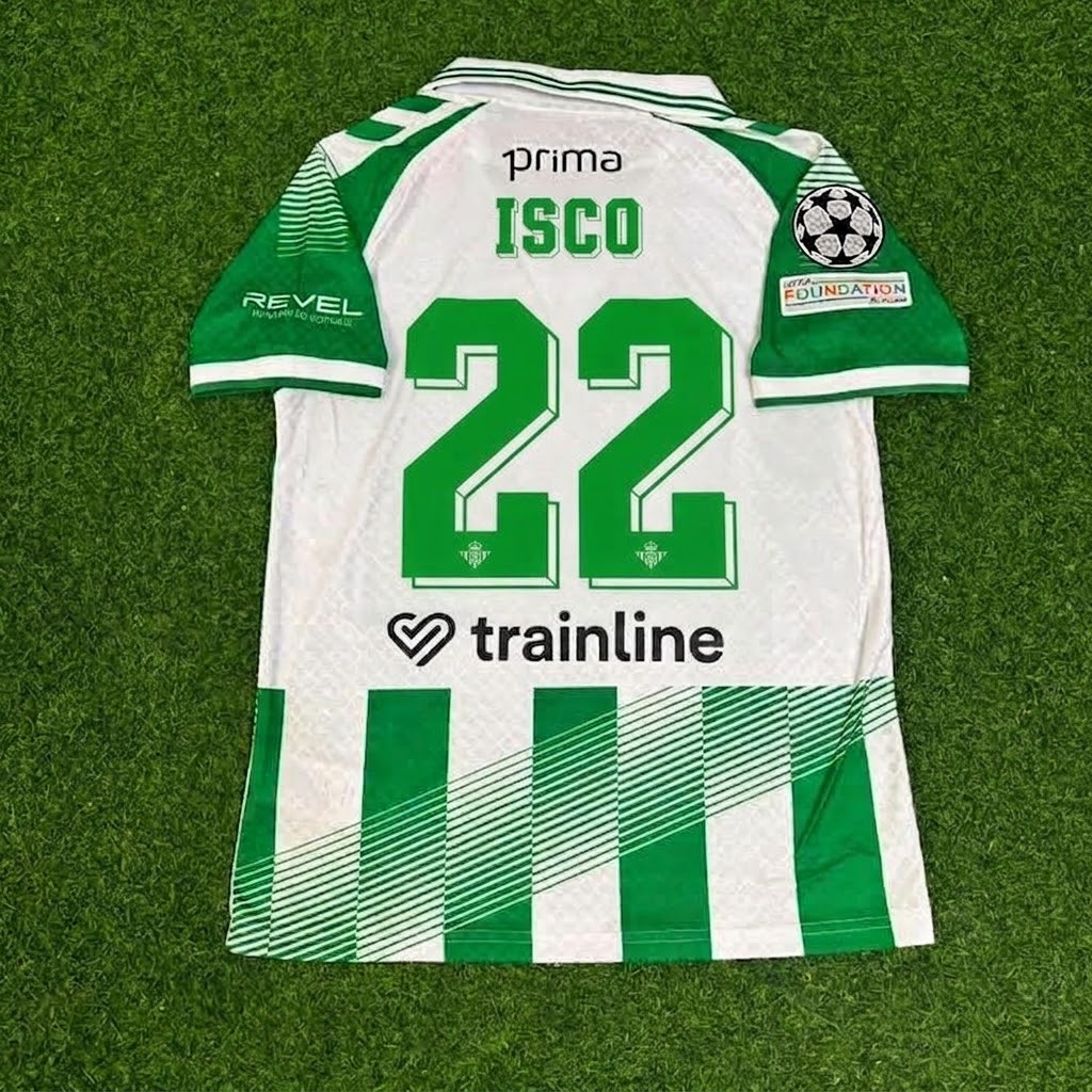 Isco #22 Real Betis 2027 Home New Season Green White Football Jersey – Back View