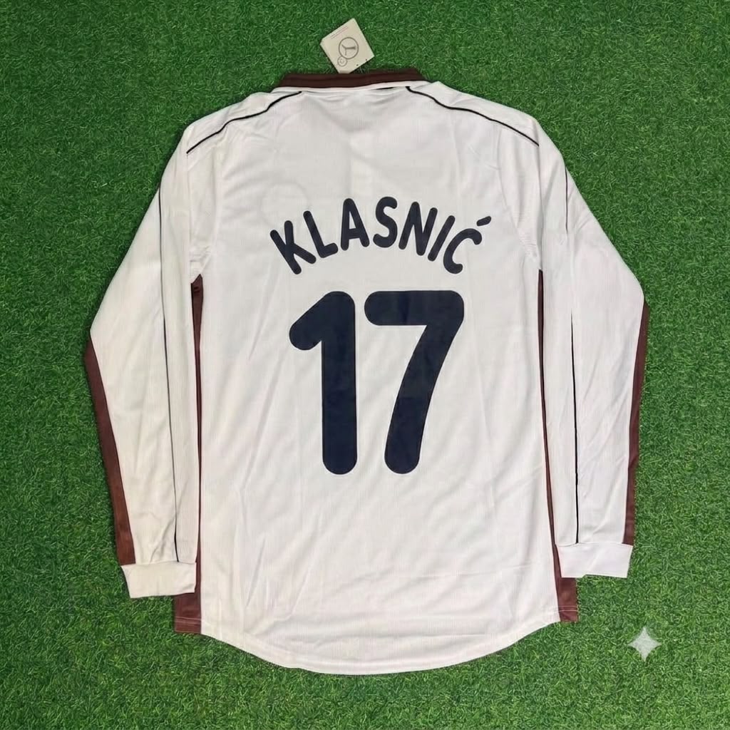1999/00 Ivan Klasnic FC St. Pauli Long Sleeve Home Retro Football Jersey – Back View