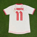 Ivan Rakitic Sevilla 2012/2013 Red Home Retro Football Jersey – Back View