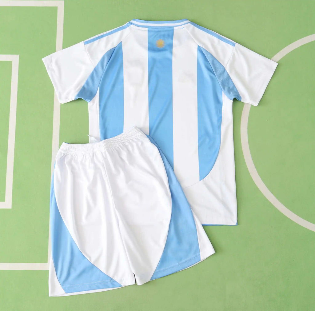 Lionel Messi Argentina Home Kids Kit Kindertrui (Ages 3-13) – Front View