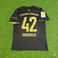 Jamal Musiala Bayern Munich 2021-2022 Away Football Jersey – Back View