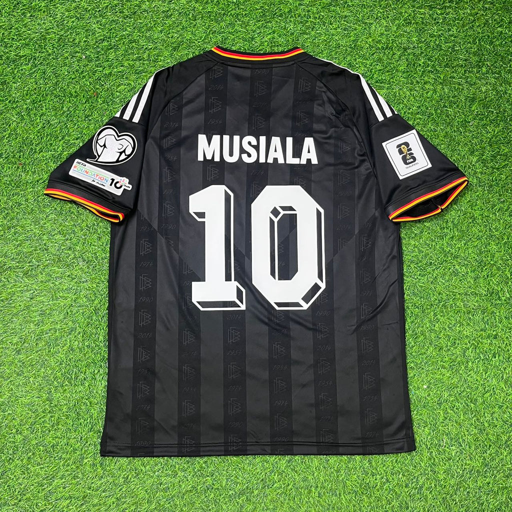 Germany 2026 World Cup Black Style Football Jersey – Jamal Musiala 10# – Back View