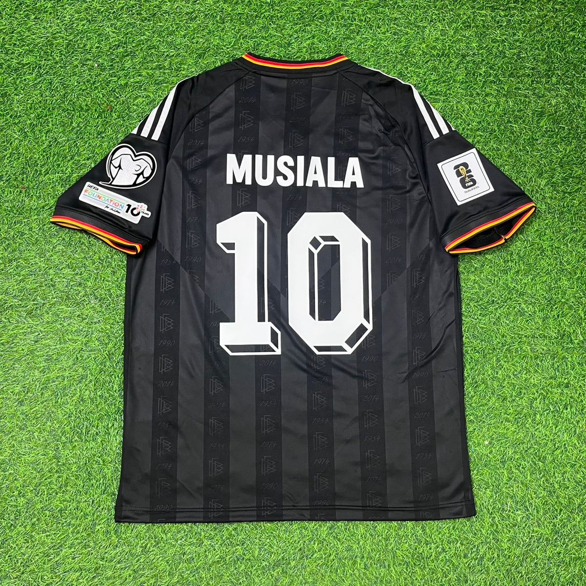 Germany 2026 World Cup Black Style Football Jersey – Jamal Musiala 10# – Back View