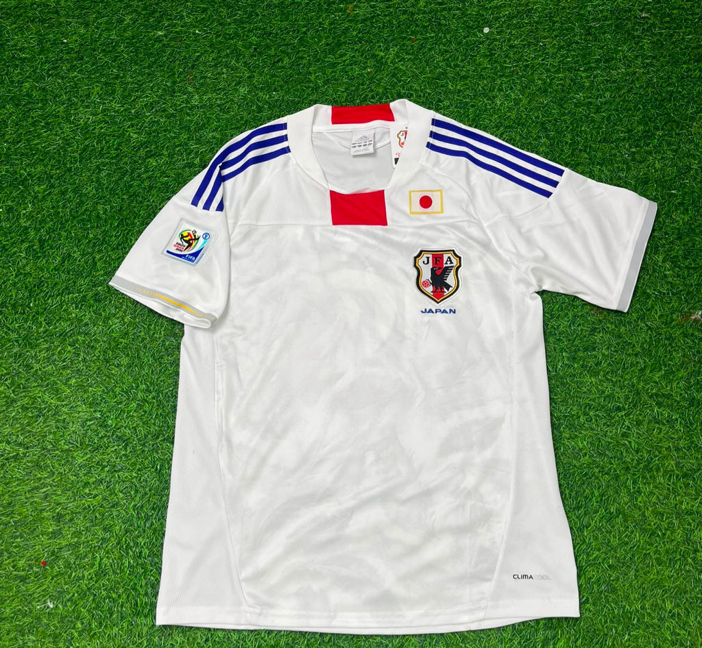 2010 Japan World Cup White Retro Football Jersey – Back View