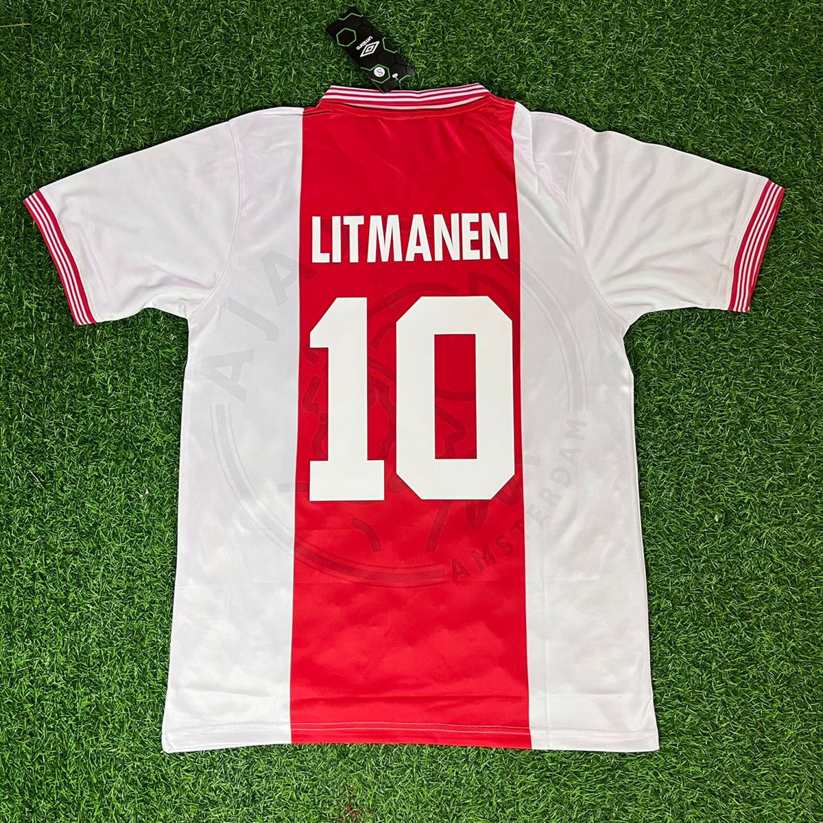 Jari Litmanen Ajax Retro Jersey – Back View