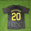 2009/10 Javier Mascherano Liverpool Black Retro Football Jersey – Back View