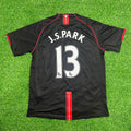 Ji-Sung Park Manchester United 2007-2008 Black Retro Jersey – Back View