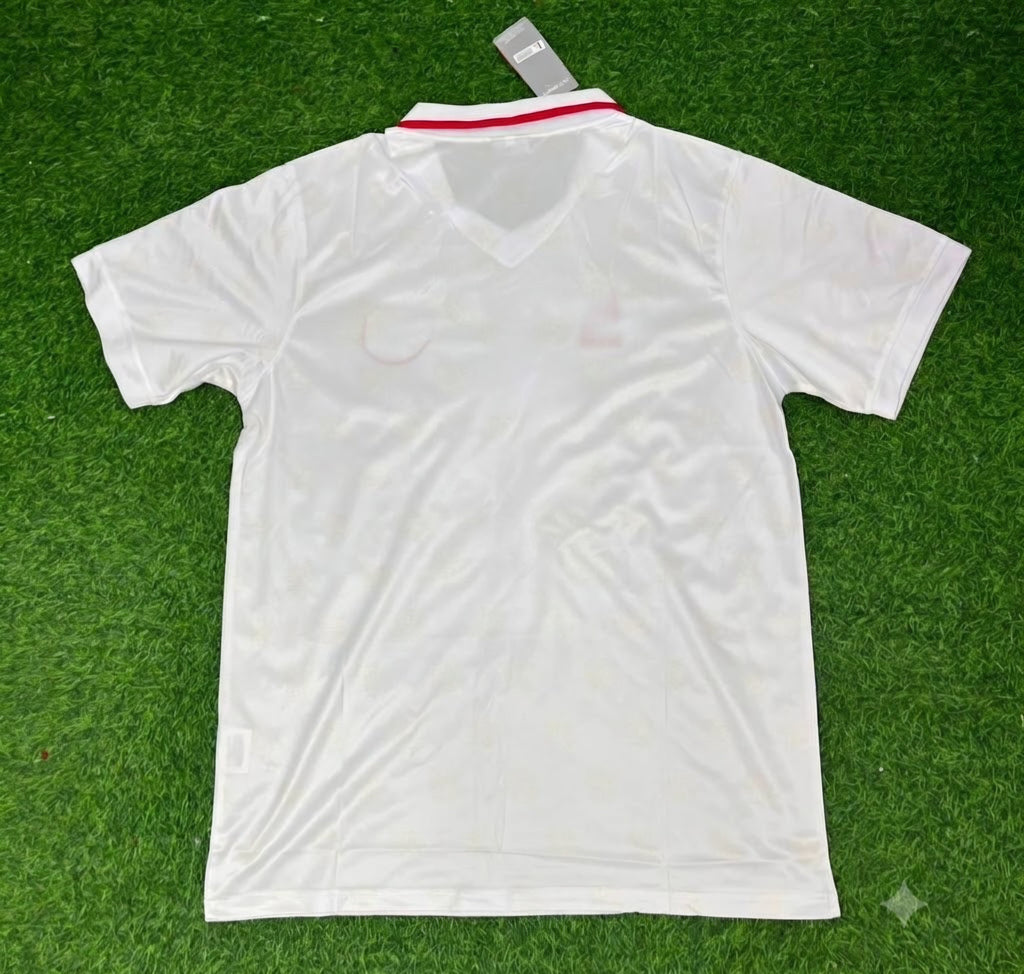 1994 Switzerland World Cup White Retro Football Jersey – Front View