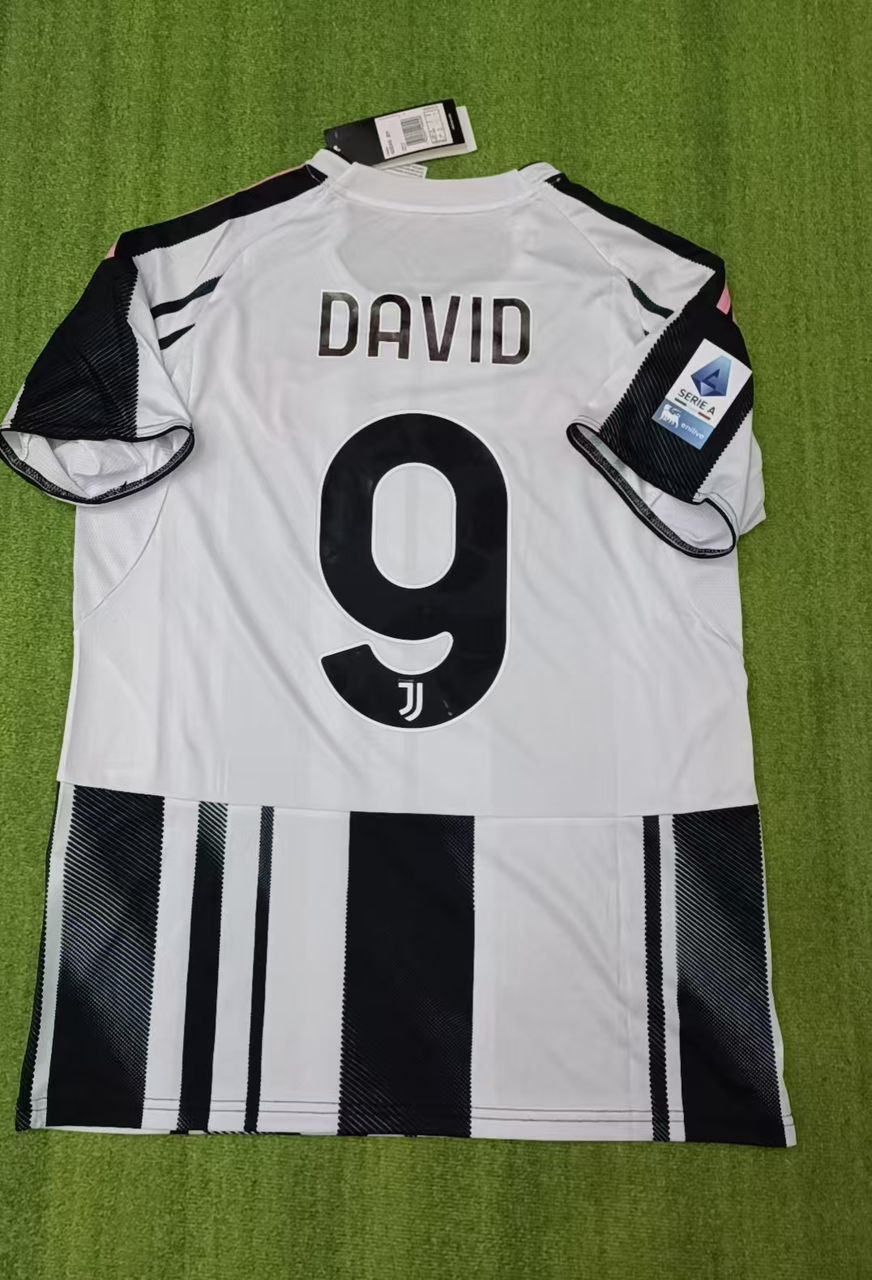2026 Jonathan David Juventus Home Football Jersey – Back View