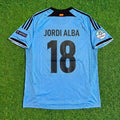 Jordi Alba Spain EURO 2012 Final Retro Football Jersey – Back View