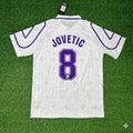 Stevan Jovetic Fiorentina White Retro Football Jersey – Back View