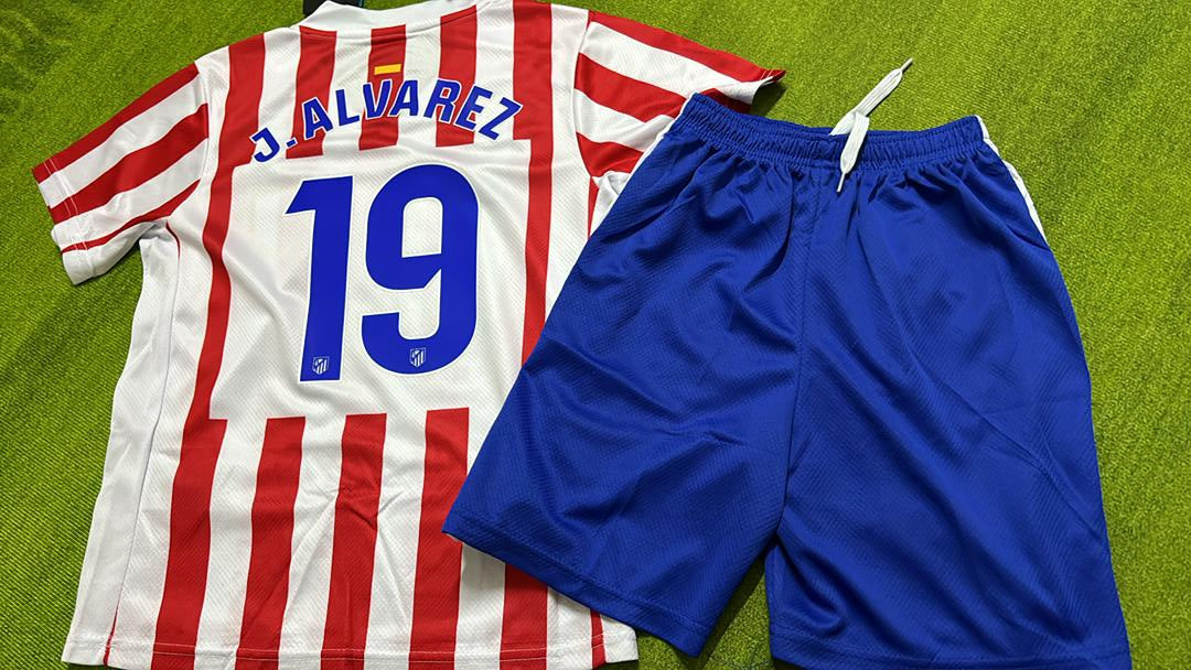 Julian Alvarez Atletico Madrid Home New Season Jersey – Back View