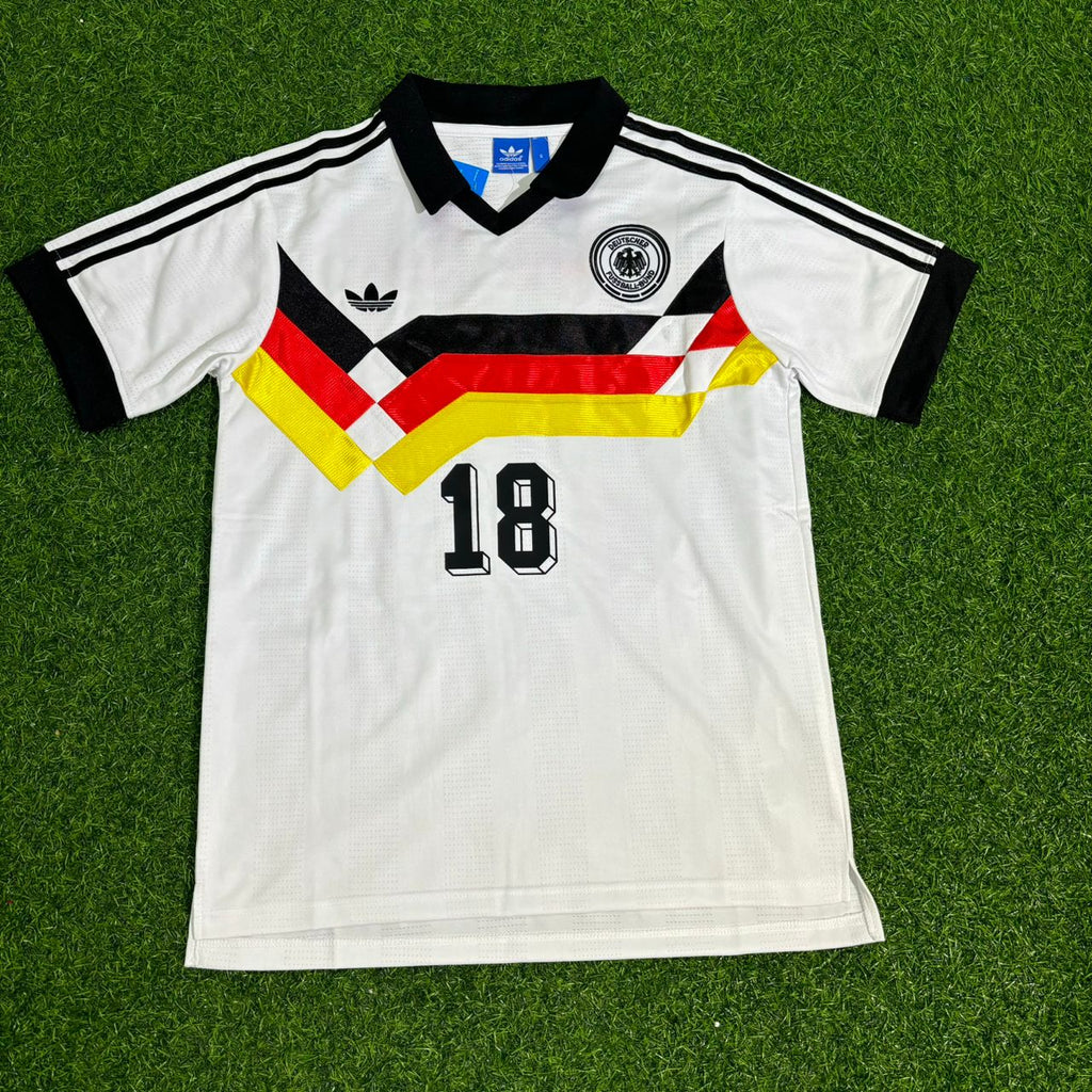 Jürgen Klinsmann Deutschland 1992 Retro Polo – Front View