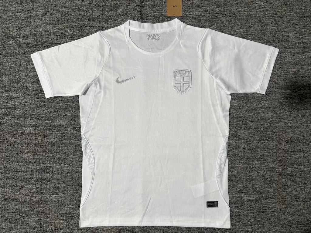 Norway 2026 World Cup White Away Football Jersey – Detailed View