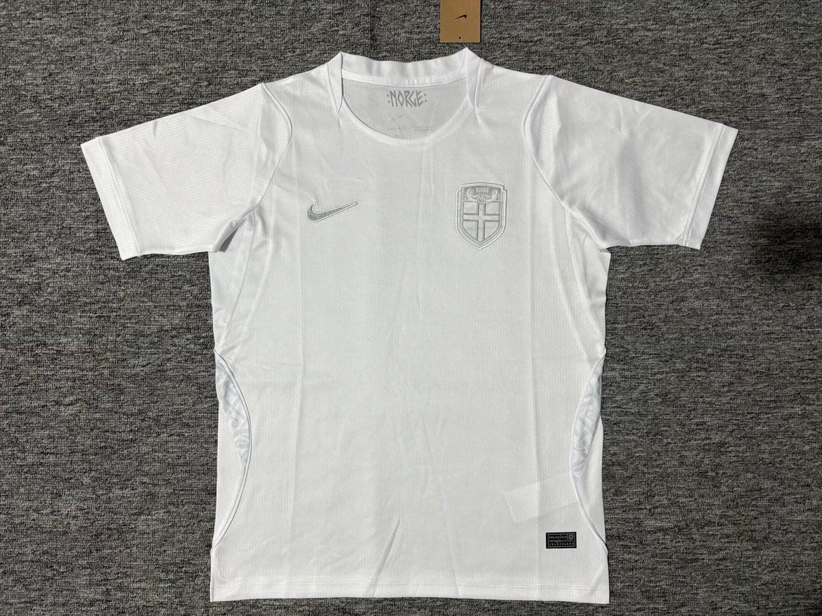 Norway 2026 World Cup White Away Football Jersey – Detailed View