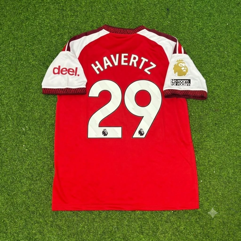 Arsenal Home New Season 2027 Jersey Soccer – Kai Havertz – Back View