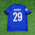 Kai Havertz Chelsea 2021 Champions League Final Porto Blue Retro Kit Jersey – Back View