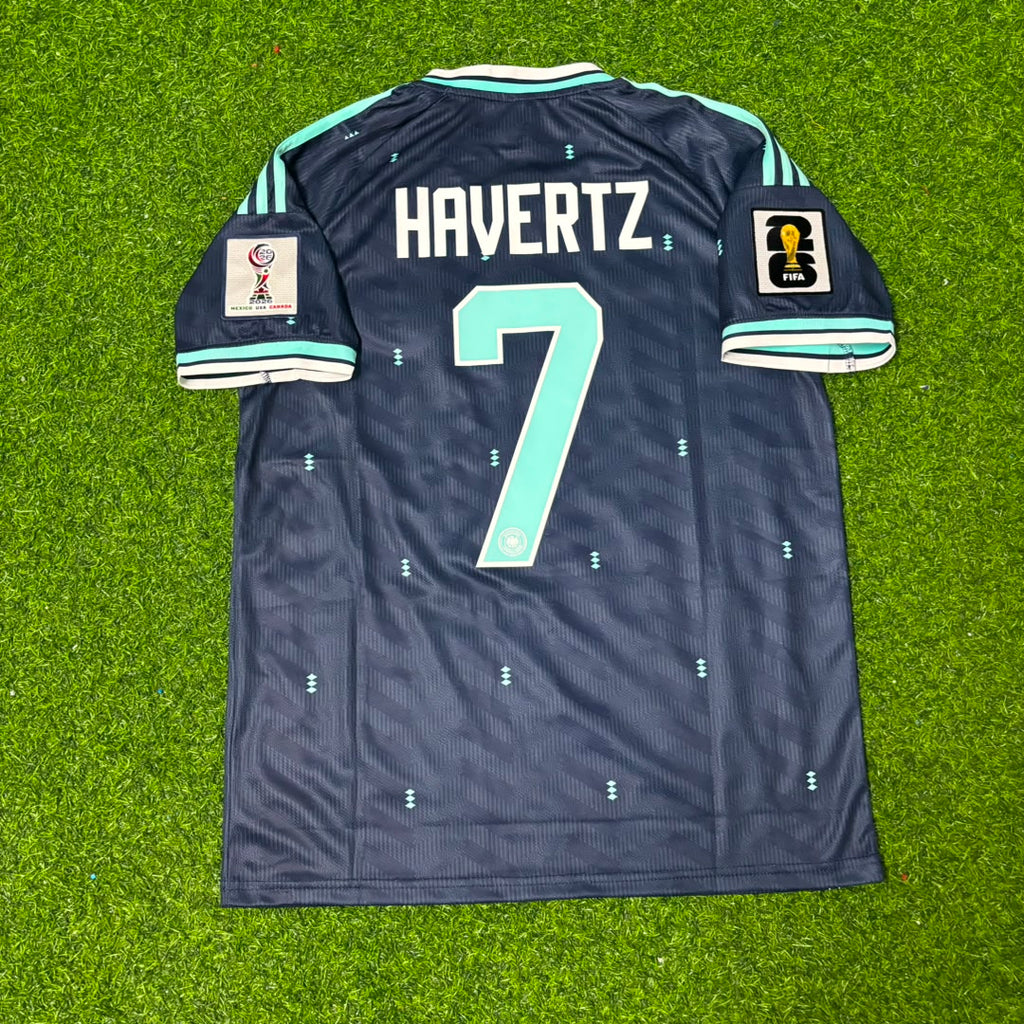Kai Havertz Germany 2026 World Cup Blue Away Football Jersey – Detailed View