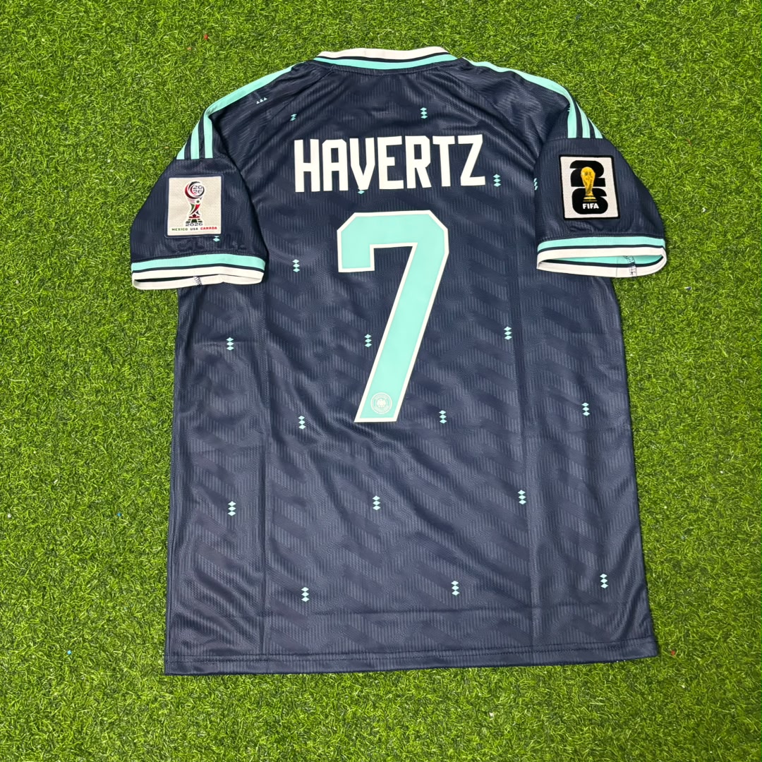 Kai Havertz Germany 2026 World Cup Blue Away Football Jersey – Detailed View