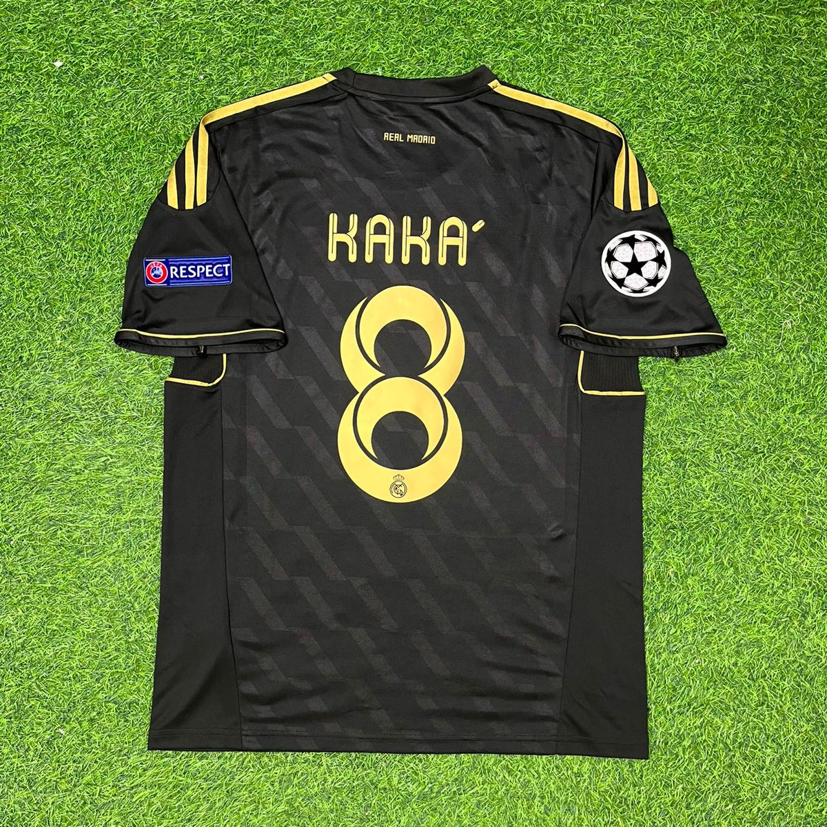2012 Kaka Leite Black Retro Football Jersey – Back View