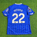 Kaoru Mitoma #22 Brighton 2026/ 2027 New Season Home Blue Football Jersey – Back View