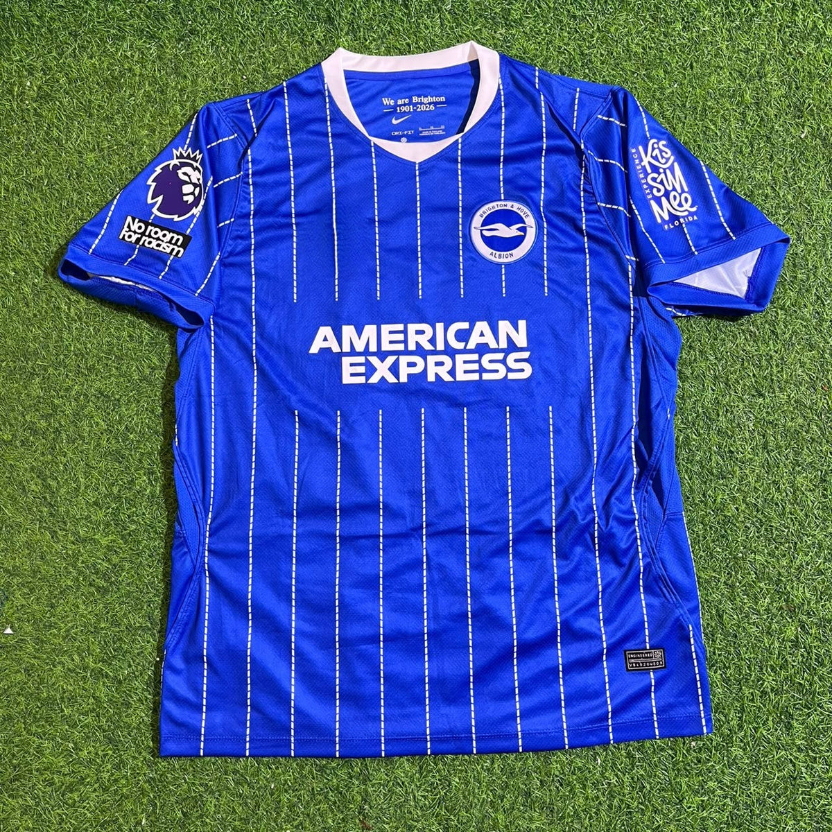 Kaoru Mitoma #22 Brighton 2026/ 2027 New Season Home Blue Football Jersey – Front View