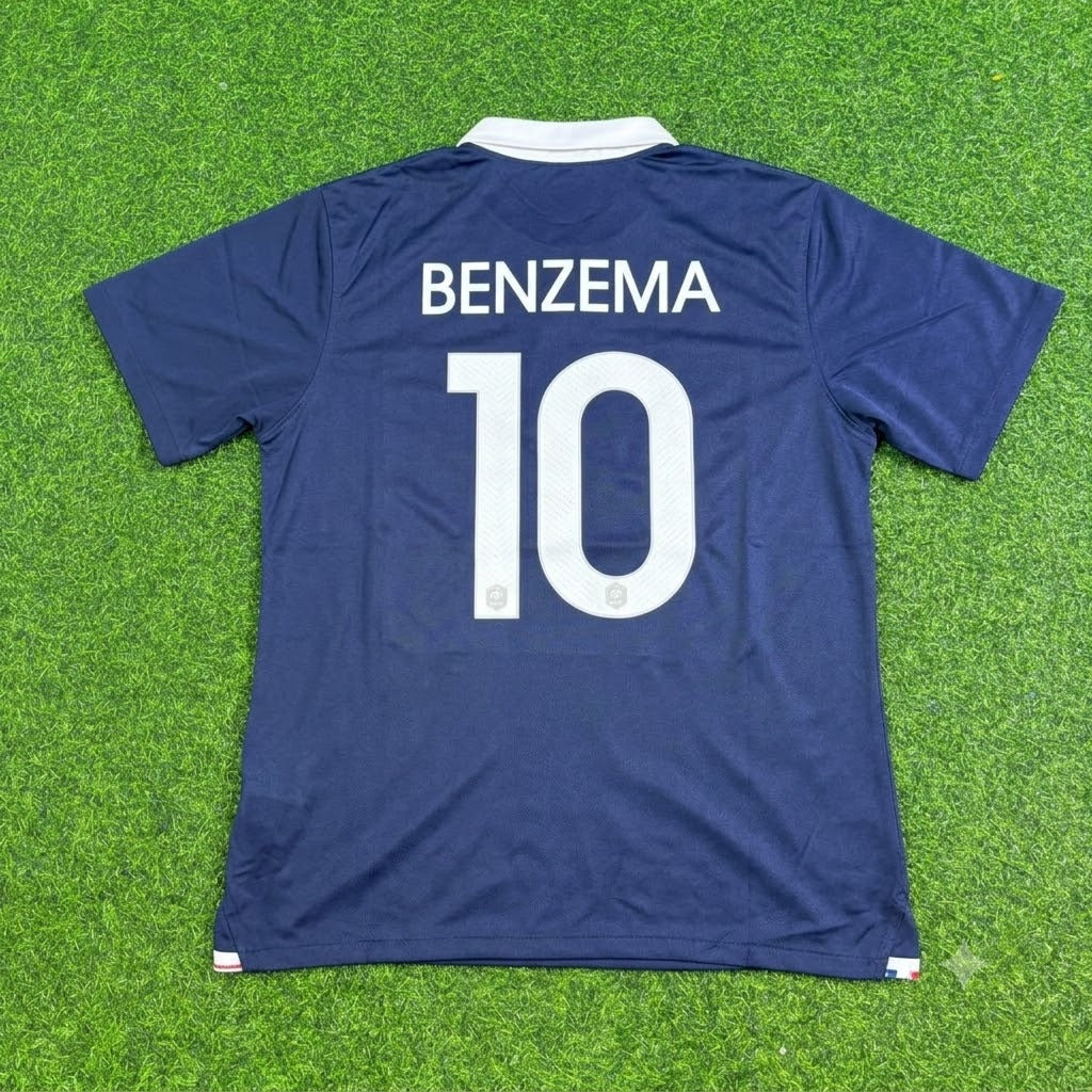 2014 France World Cup Karim Benzema #10 Football Jersey – Back View