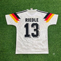 1990 Germany World Cup Karl-Heinz Riedle Retro Football Jersey – Back View