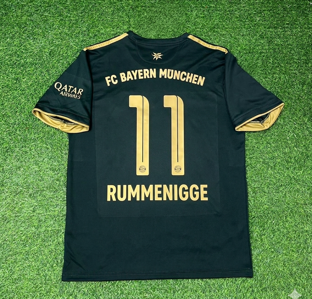 Bayern Munich Oktoberfest Green Special Edition Football Jersey – Karl-Heinz Rummenigge – Back View