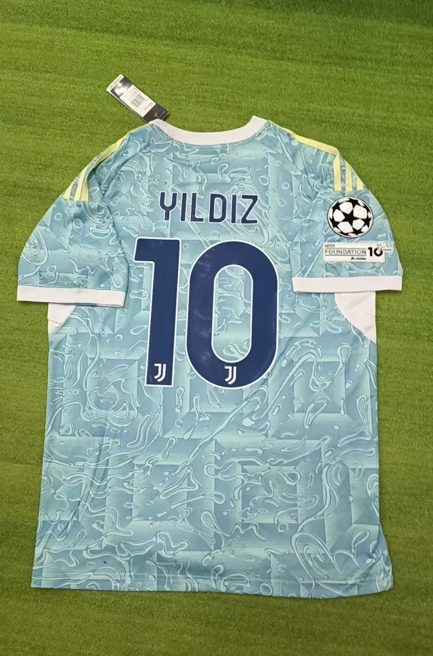 2026 Kenan Yildiz Juventus Away Football Jersey – Front View
