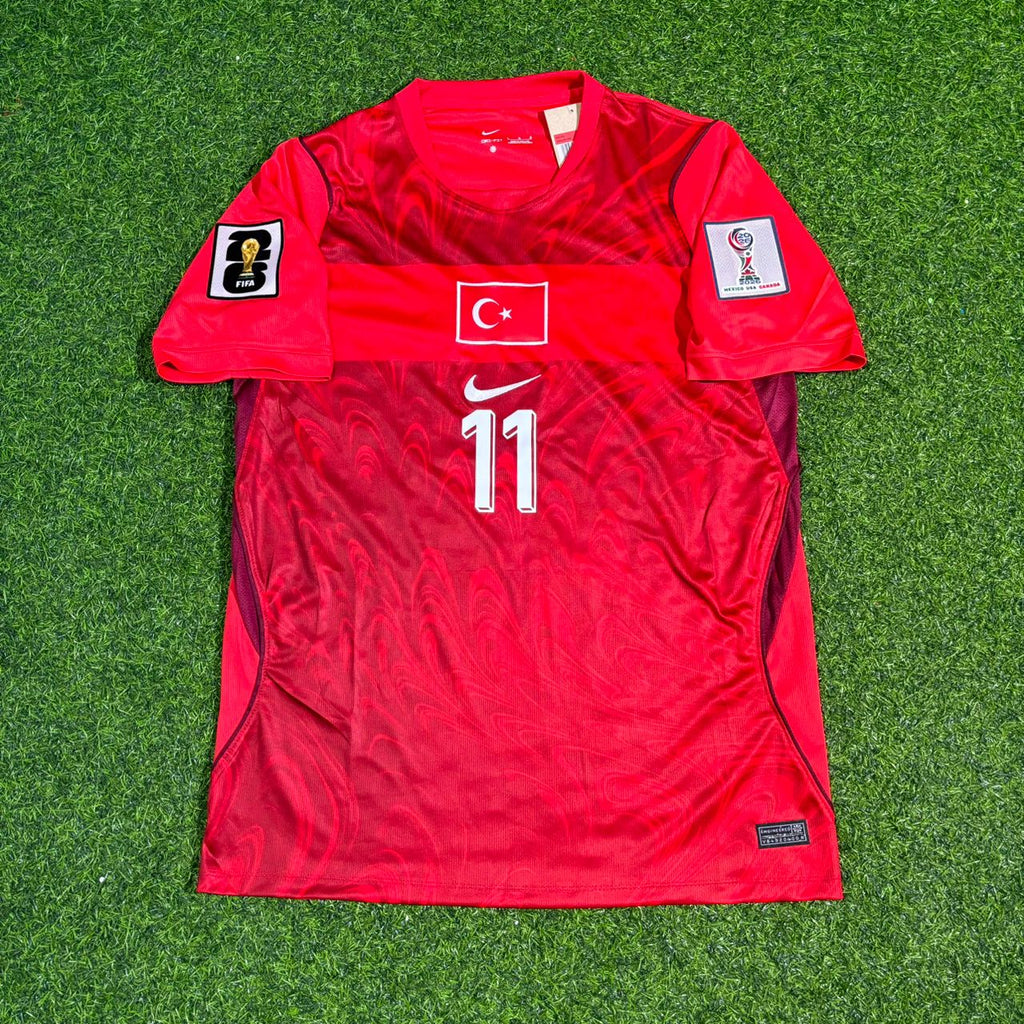 2026 Turkey Türkiye World Cup Kenan Yıldız #11 - - Home Red - Football Jersey - Milli Forma – 4