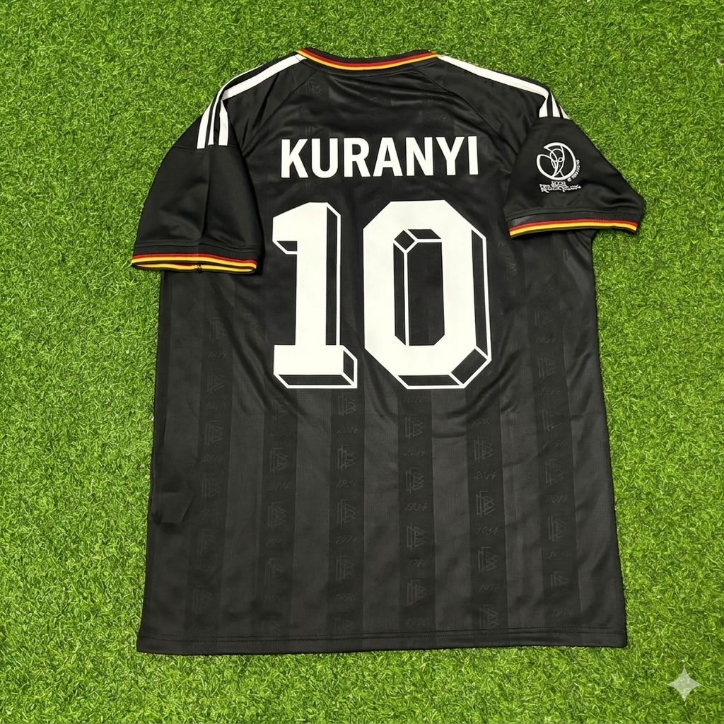 2002 Germany World Cup Kevin Kuranyi Black Special Retro Football Jersey – Back View