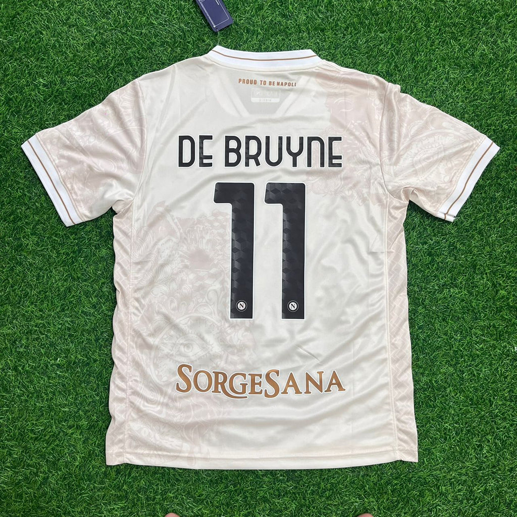 Kevin de Bruyne Napoli White New Football Jersey – Back View