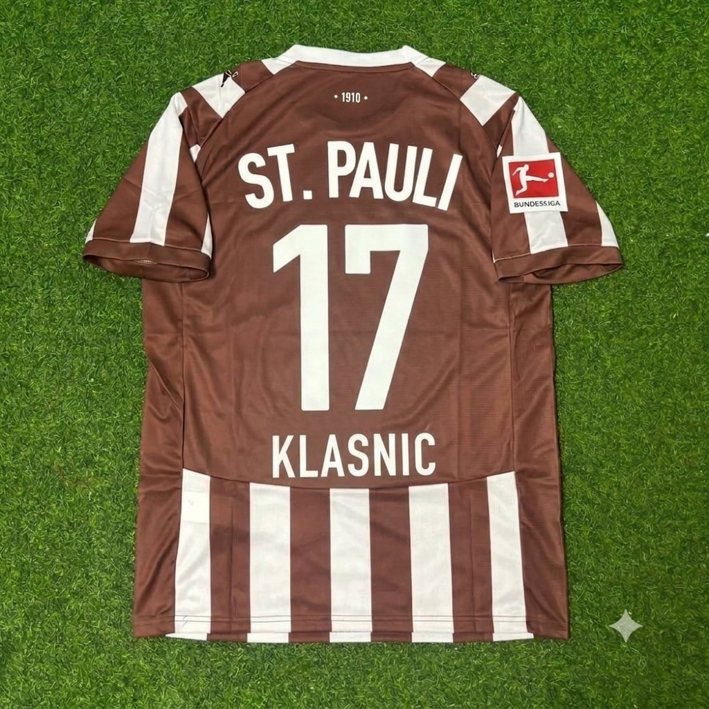 Ivan Klasnic FC St. Pauli Commemorative Football Jersey – Back View