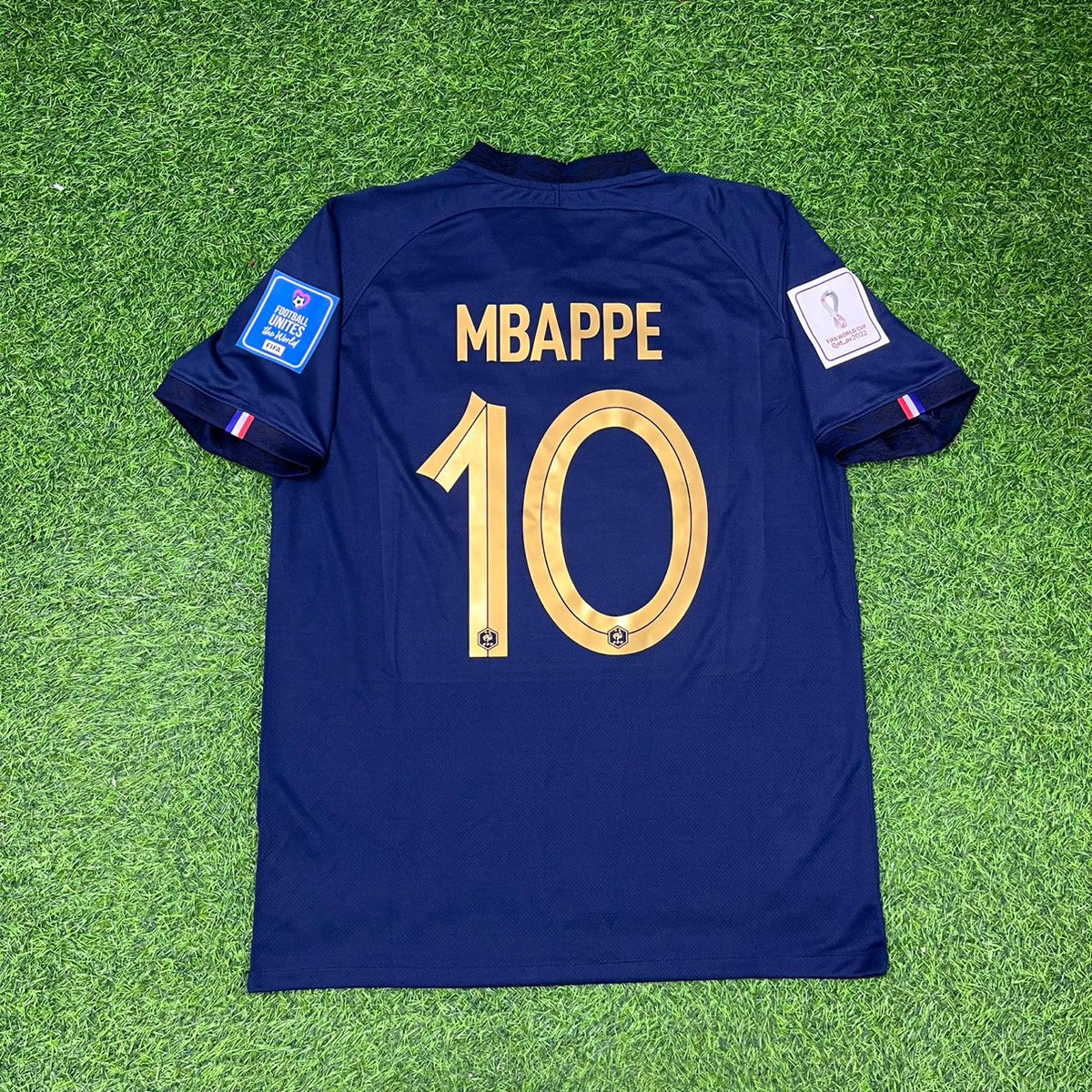 Kylian Mbappe France 2022 World Cup Final Retro Jersey – Back View