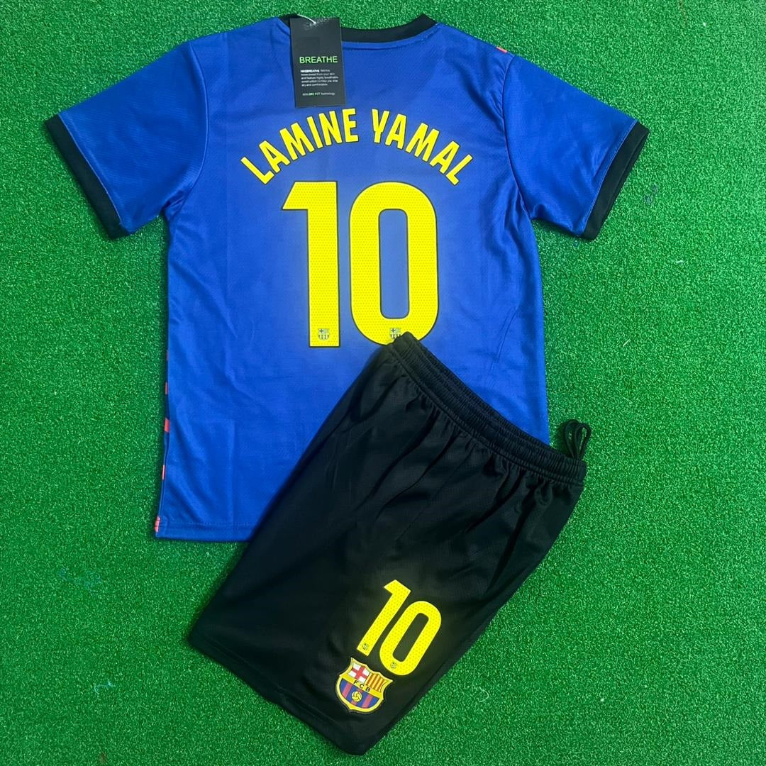Lamine Yamal Barcelona Number 10 New Season Jersey – Back View