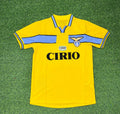 1998/00 Lazio Yellow Retro Football Jersey – Back View