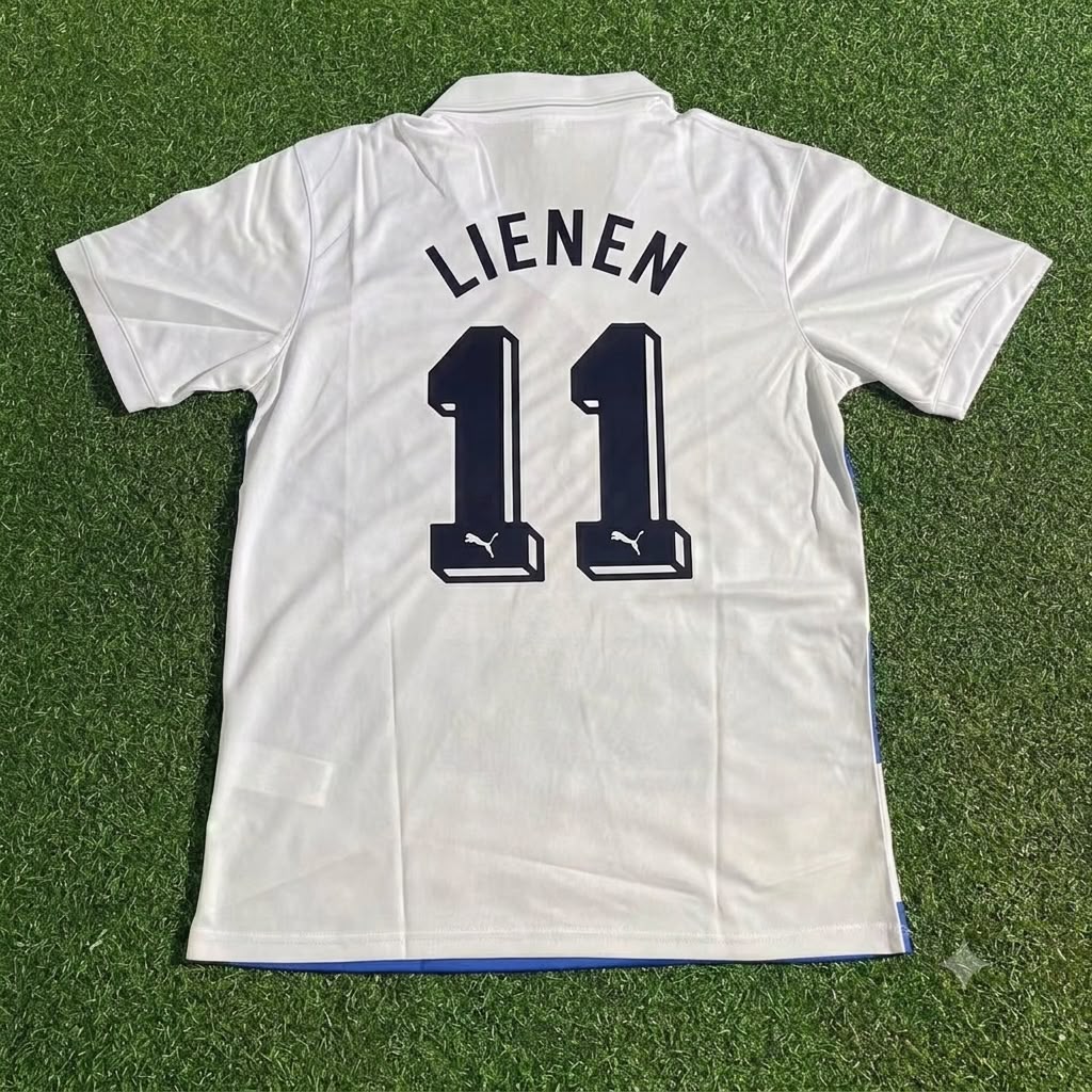 1990 Ewald Lienen MSV Duisburg Heim Retro Fussballtrikot Jersey – Back View