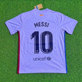 Lionel Messi #10 Barcelona 2021-22 Season Retro Jersey – Back View