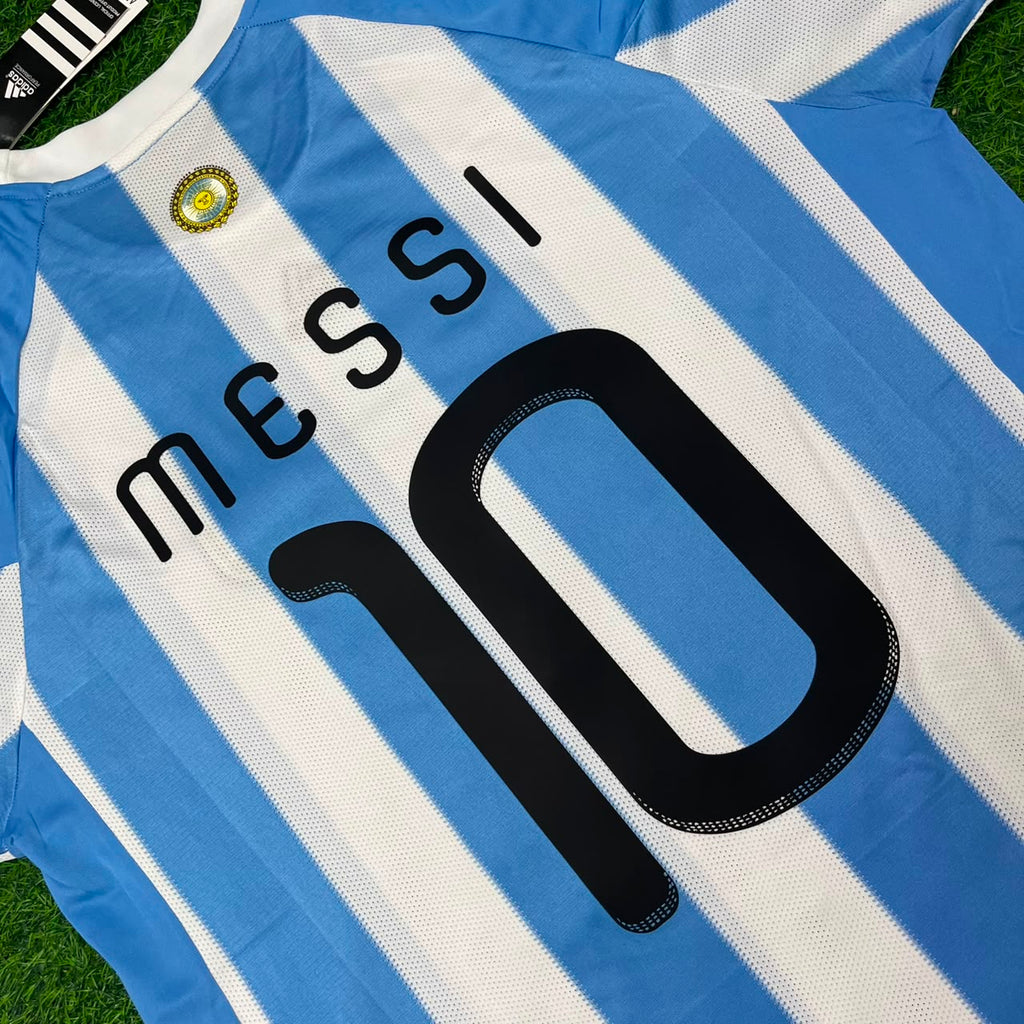 2010 Argentina World Cup Lionel Messi 10- Retro Football Jersey – 5