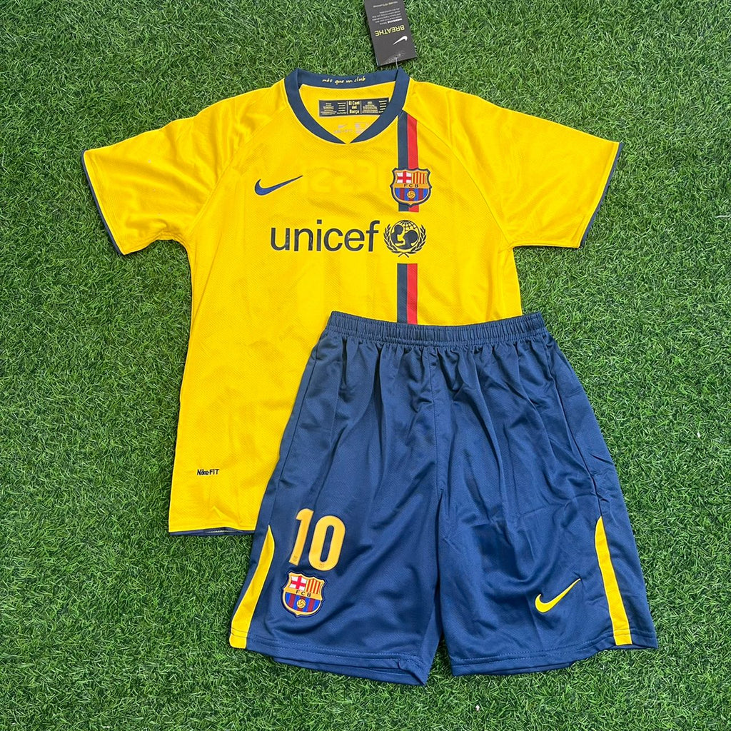 Lionel Messi – Barcelona 2008 2009 Retro Kit Jersey – | | – Front View