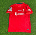 2022 Liverpool Champions League Final Home Retro Football Jersey – Back View