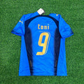 Luca Toni 9 - Italy 2006 World Cup Final Retro Jersey – Back View