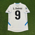 Luis Suarez Uruguay 2010 World Cup White Retro Football Jersey – Back View