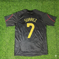 2009/10 Luis Suarez Liverpool Black Retro Football Jersey – Back View