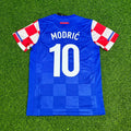 Luka Modric Croatia 2010-2012 Home Retro Football Jersey – Back View